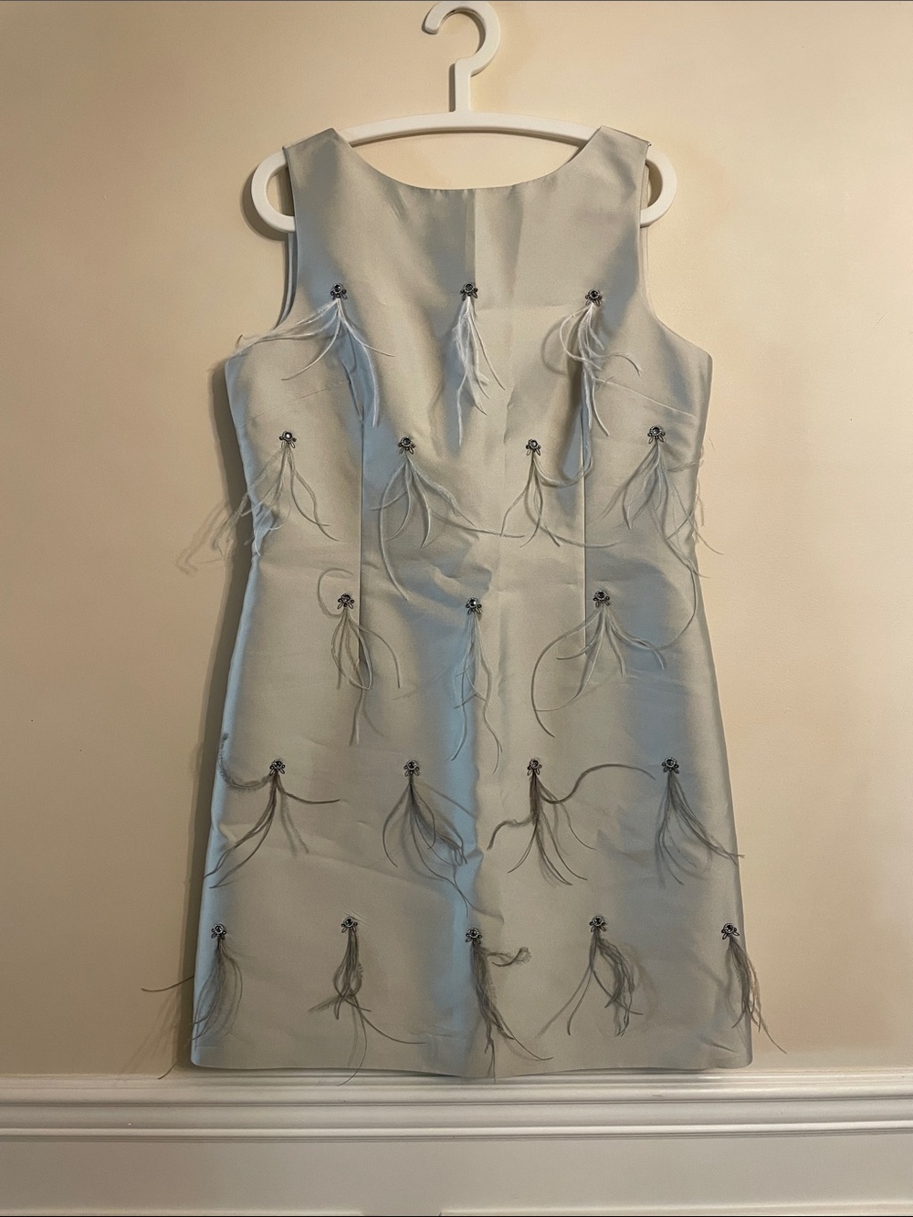 St. John Hand Beaded Silk Blend dress - Picture 2 of 9